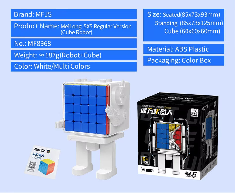 Moyu Meilong Magic Cube Robot 2X2 3X3 4X4 5X5 Magnetic and No-Magnetic Version Professional Puzzle Toys for Children Cubo Magico