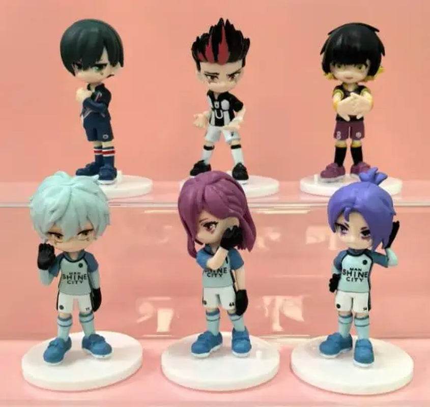 6Pcs/Set BLUE LOCK Figure Model Toys 9.5Cm