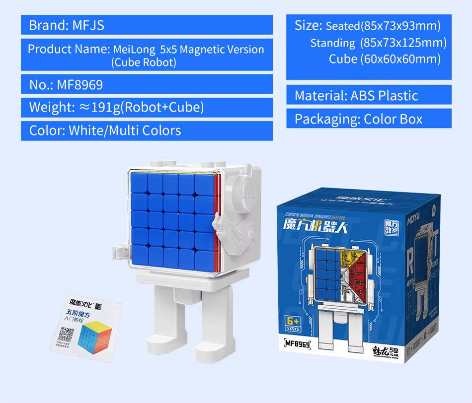 Moyu Meilong Magic Cube Robot 2X2 3X3 4X4 5X5 Magnetic and No-Magnetic Version Professional Puzzle Toys for Children Cubo Magico