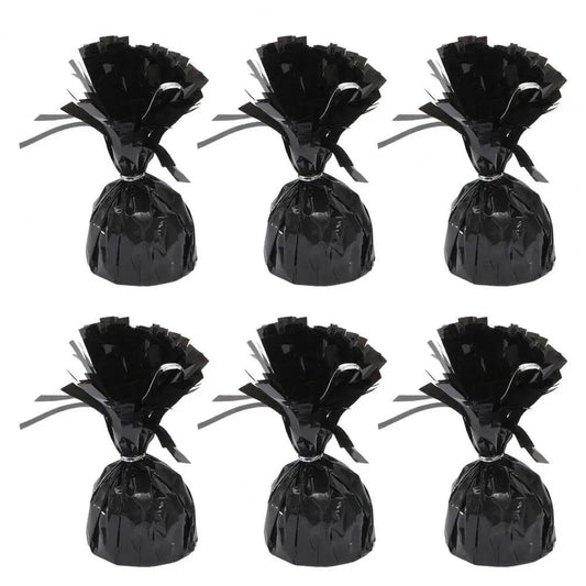 6Pcs Balloon Weight Holder Anti-Floating Foil Paper-Wrapped Long-Lasting Balloon Weights Stainless Balloon Fixation Tool