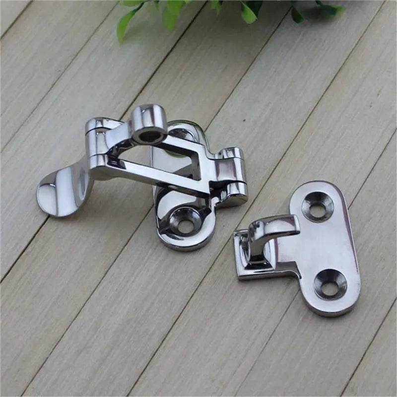 1Pc Marine Boat Stainless Deck Lock down Clamp Deck Hasp Locker Anti-Rattle Latch Fastener Marine Hardware Laundry Chute Gate