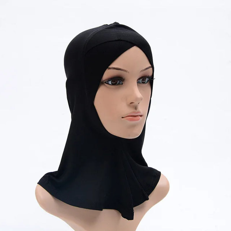 Muslim Women Head Scarf Cotton Underscarf Stretch Hijab Turban Headwrap Underscarf Cap Shawl Islam Scarf Inner Headband Bonnet