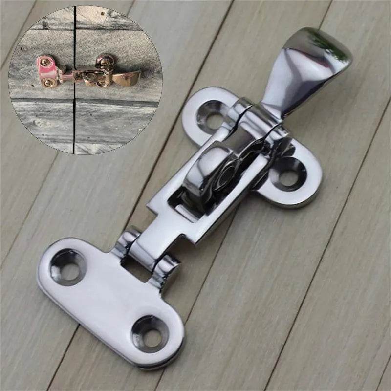 1Pc Marine Boat Stainless Deck Lock down Clamp Deck Hasp Locker Anti-Rattle Latch Fastener Marine Hardware Laundry Chute Gate