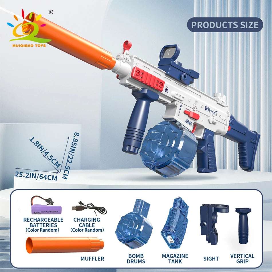SCAR Electric Automatic Submachine M416 Water Gun Summer Outdoor Beach Firing Shooting Game Water Fight Toy for Children Gifts