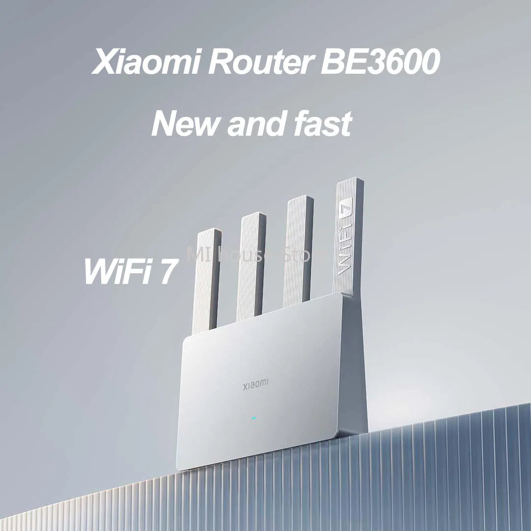Mi Router BE3600 2.5G Wifi 7 Wiress Router 2.4Ghz 5Ghz Dual Band Mesh Works with Mijia Mihome App Network Cable