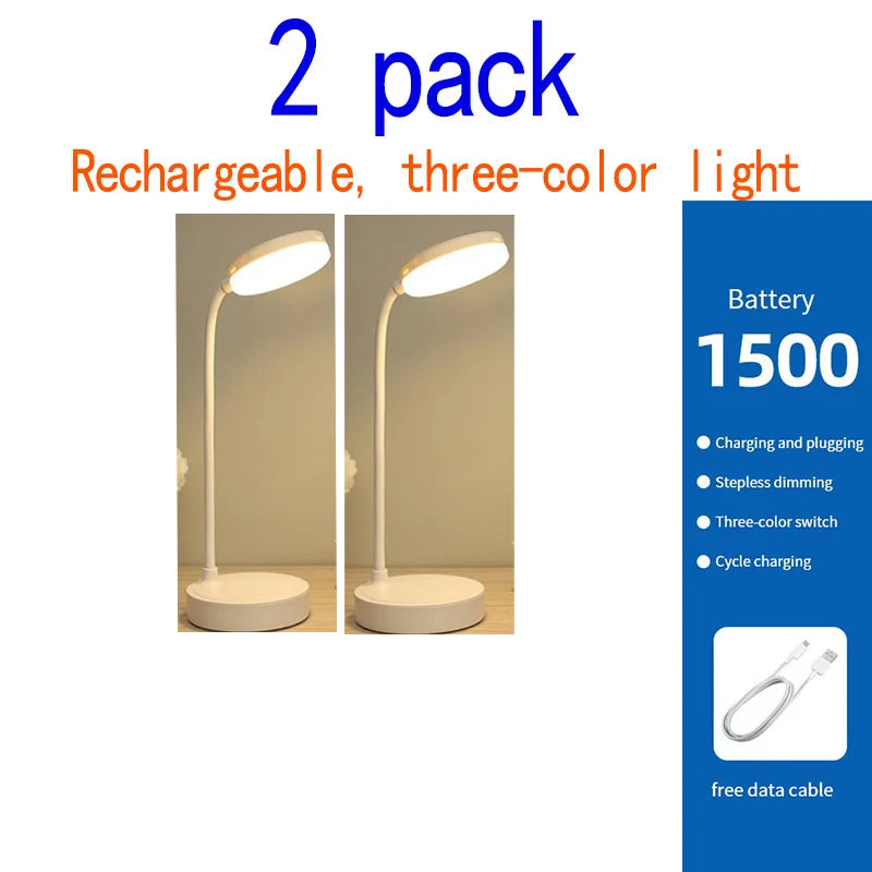 Led Table Desk Lamps Eye Protection Usb Rechargeble Learning Lights Children'S Bedroom Bedside Adjustment Reading Night Light