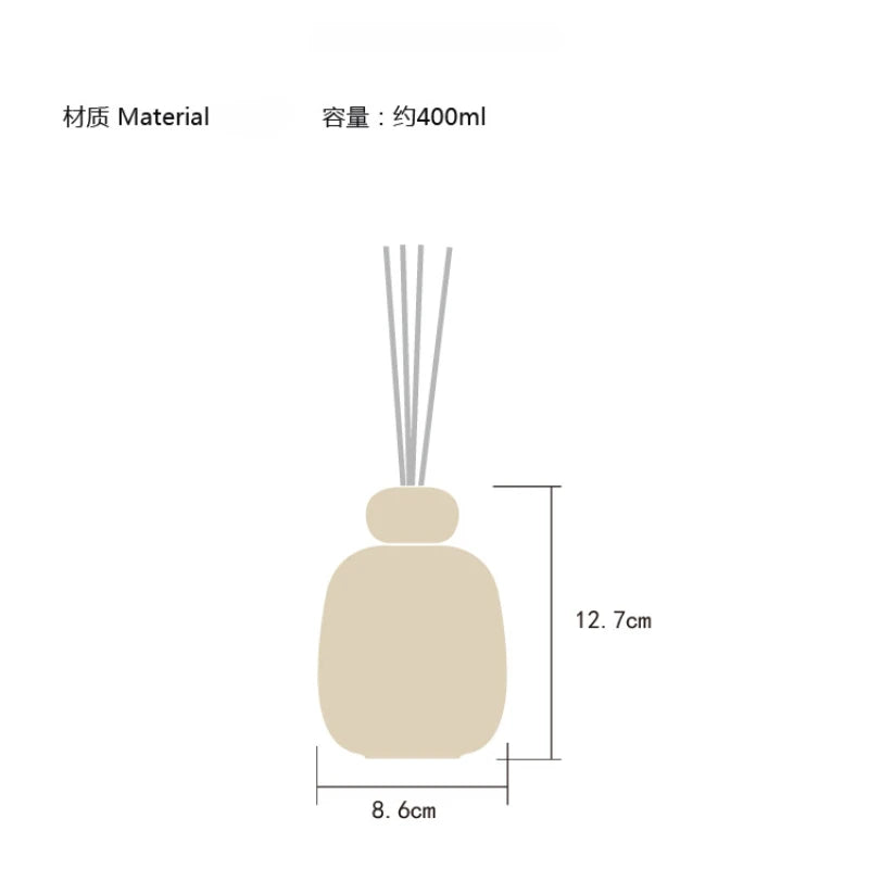 European-Style Ceramic Aromatherapy Bottle Empty Fire-Free Aromatherapy Bottle Scent Diffuser for Household Indoor Perfumes