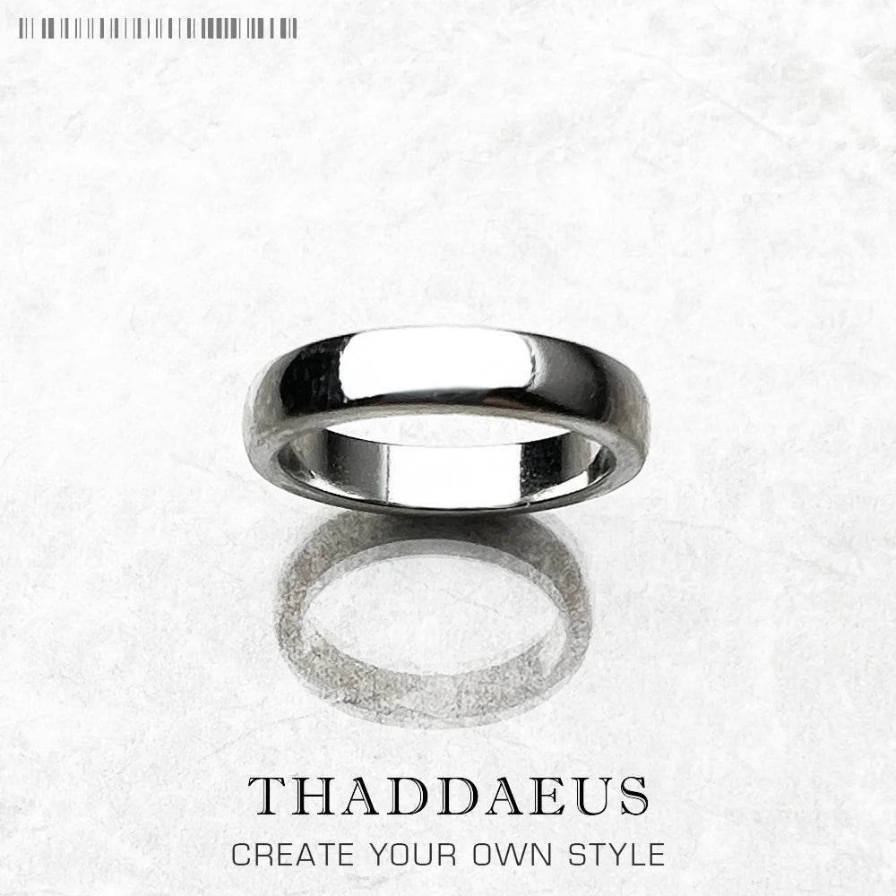 Band Ring Classic Fine Jewerly for Women Men Lover Autumn Brand New Gift in 925 Sterling Silver