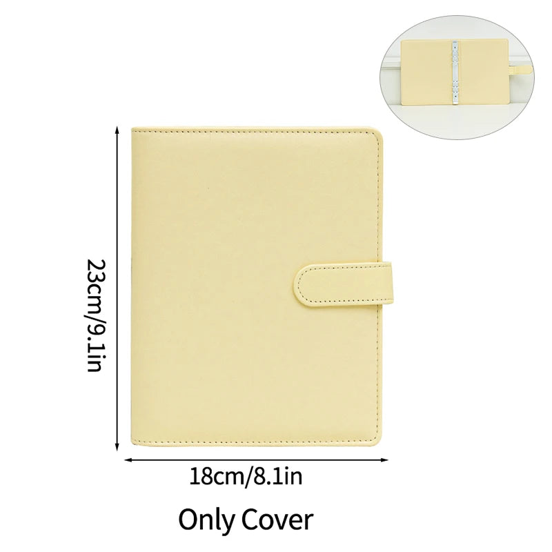 A5 PU Leather Photo Album INS Multi-Pockets Kpop Photocard Binder Photo Card Holder Card Collect Book Photo Binder Cover 포카 바인더