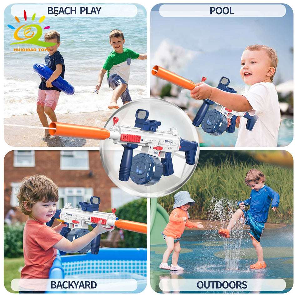 SCAR Electric Automatic Submachine M416 Water Gun Summer Outdoor Beach Firing Shooting Game Water Fight Toy for Children Gifts