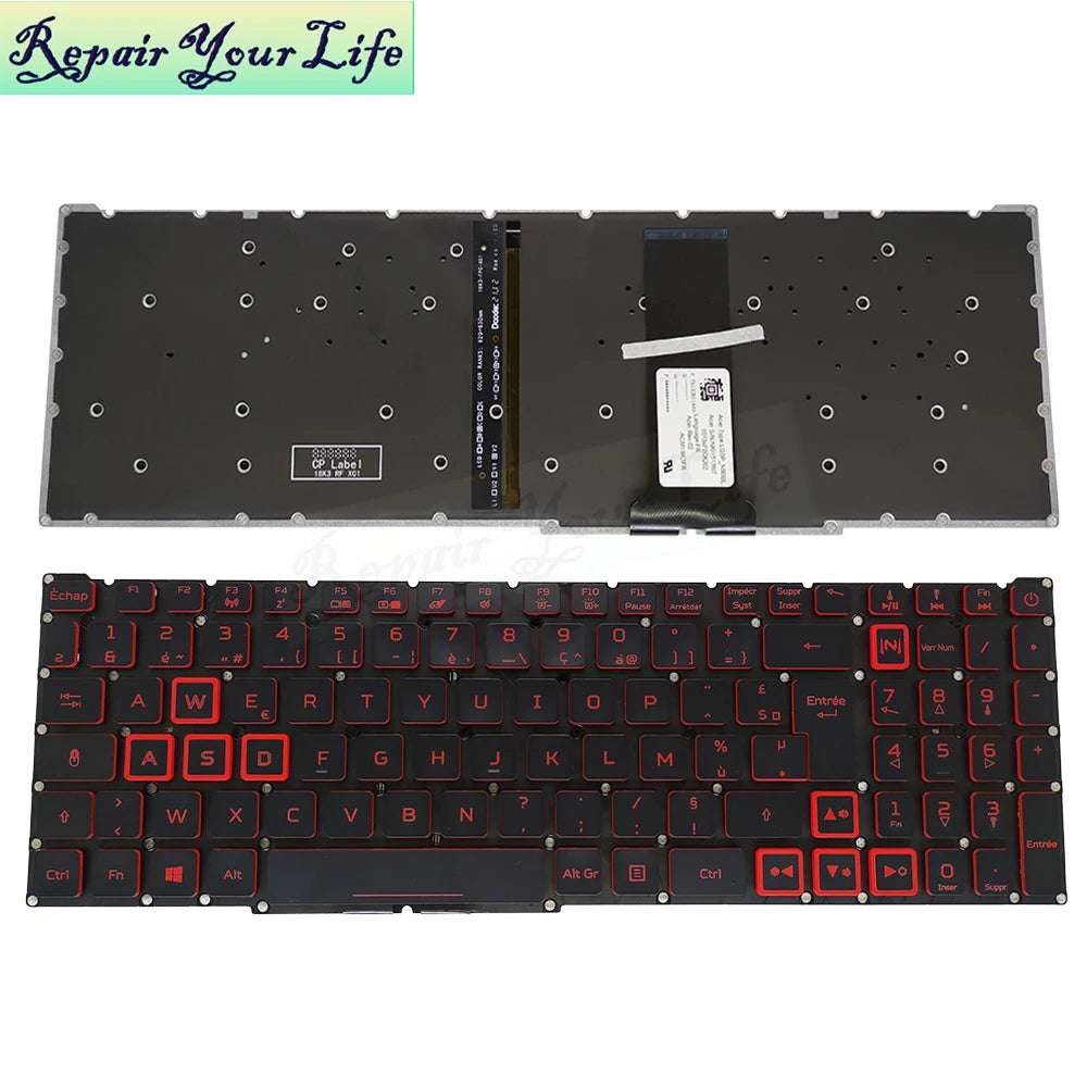 PT-BR Brazil US RU Backlit Keyboard for  Nitro 5 AN515-54 AN515-43 AN517-52 AN517-51 AN517-54 AN715-51 Spain LA IT TR GR FR