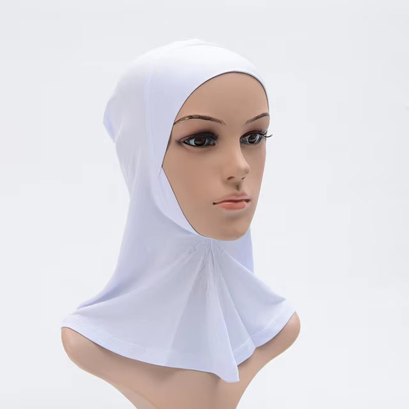 Muslim Women Head Scarf Cotton Underscarf Stretch Hijab Turban Headwrap Underscarf Cap Shawl Islam Scarf Inner Headband Bonnet