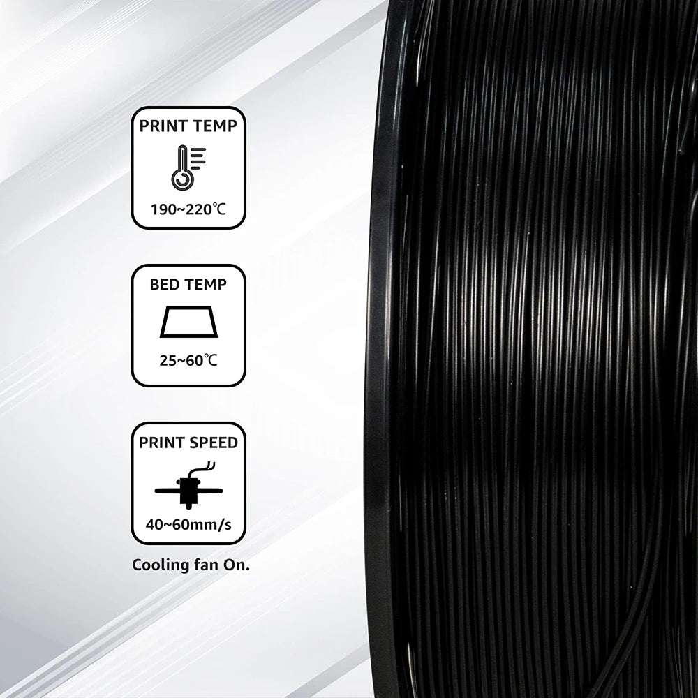 PLA 3D Printer Filament 1.75Mm 2.2Lbs/Spool High Toughness Sealed Packaging 3D Printing Materials for FDM Printers