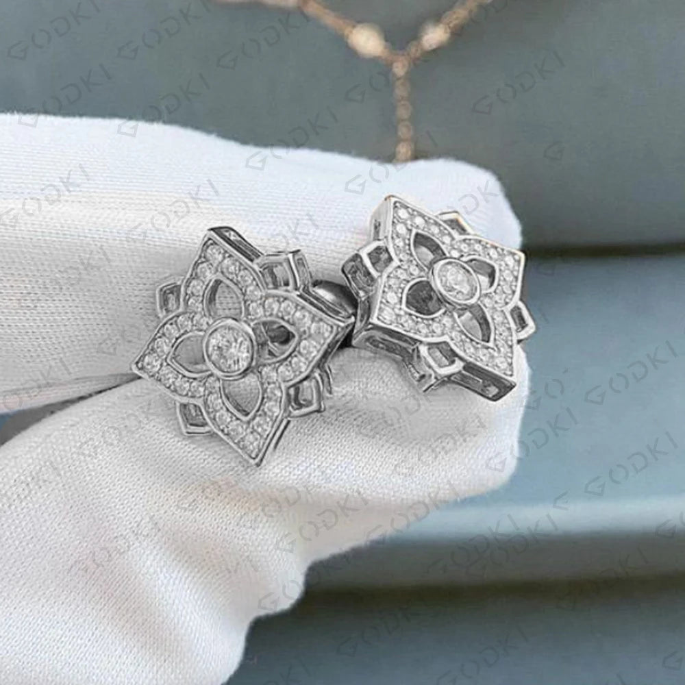 GODK TRENDY Long Tassel Statement Necklace for Women Wedding Party Cubic Zircon CRYSTAL CZ Dubai Bridal Jewelry Gift