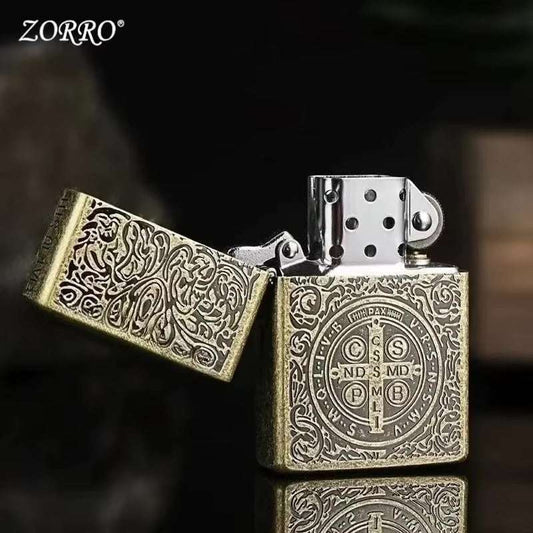Versized Kerosene Lighter Metal Personality Constantine Creative Heavy Armor Gift Box