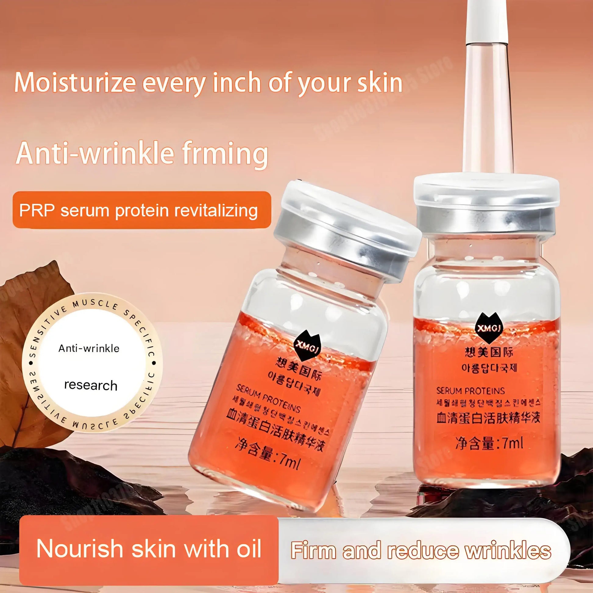 Orginal Serum Protein Facial Anti-Wrinkle Firming Moisturizing Skin anti Aging Fade Fine Lines Brighten Skin Face Essence Oil