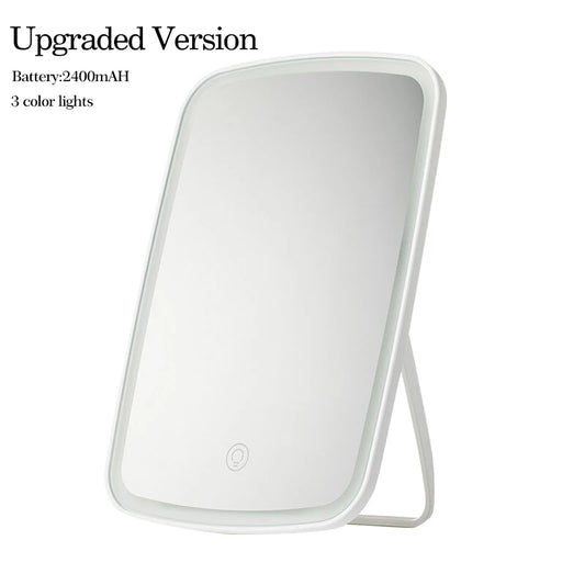 Jordan Judy Led Light Mirror Intelligent Makeup Mirrors Portable Rechargeable Desktop Touch-Screen Mirror