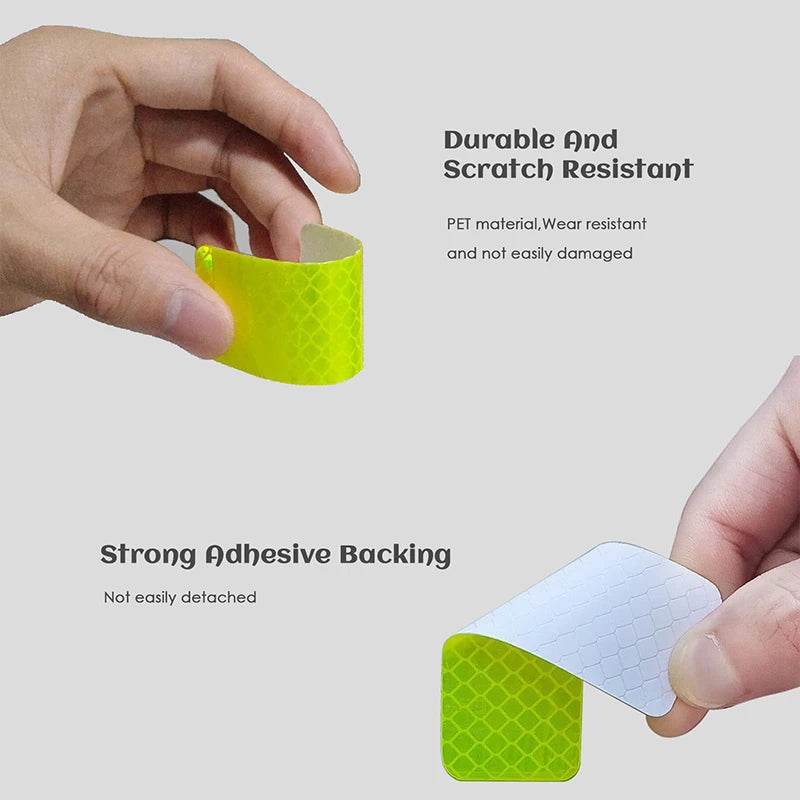 10PCS Baby Stroller Anti-Collision Reflective Patch Bicycle Night Light Patch Safety Warning Patch Multiple Uses