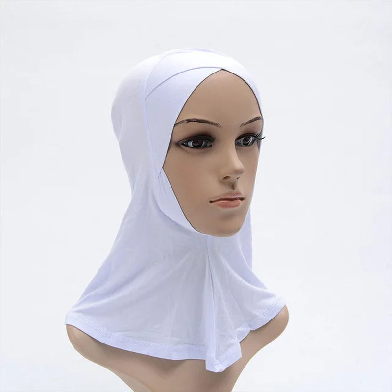 Muslim Women Head Scarf Cotton Underscarf Stretch Hijab Turban Headwrap Underscarf Cap Shawl Islam Scarf Inner Headband Bonnet
