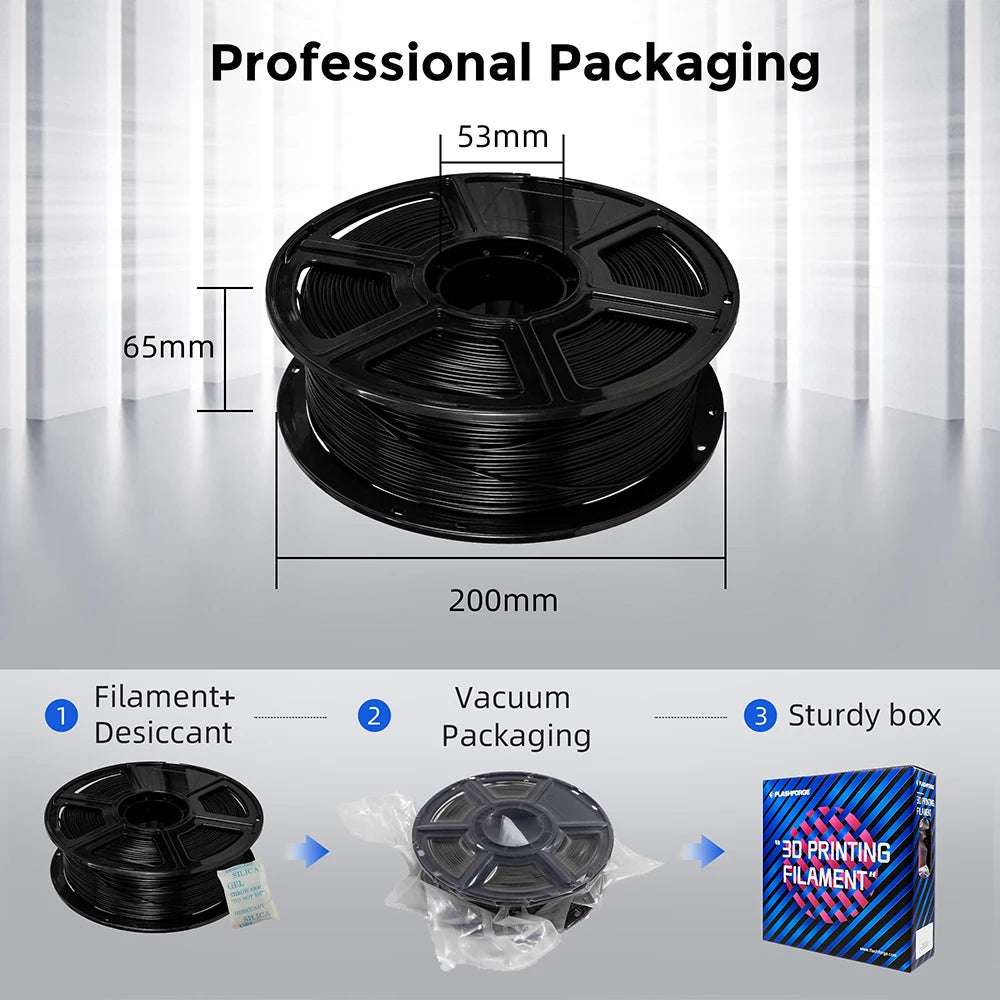PLA 3D Printer Filament 1.75Mm 2.2Lbs/Spool High Toughness Sealed Packaging 3D Printing Materials for FDM Printers