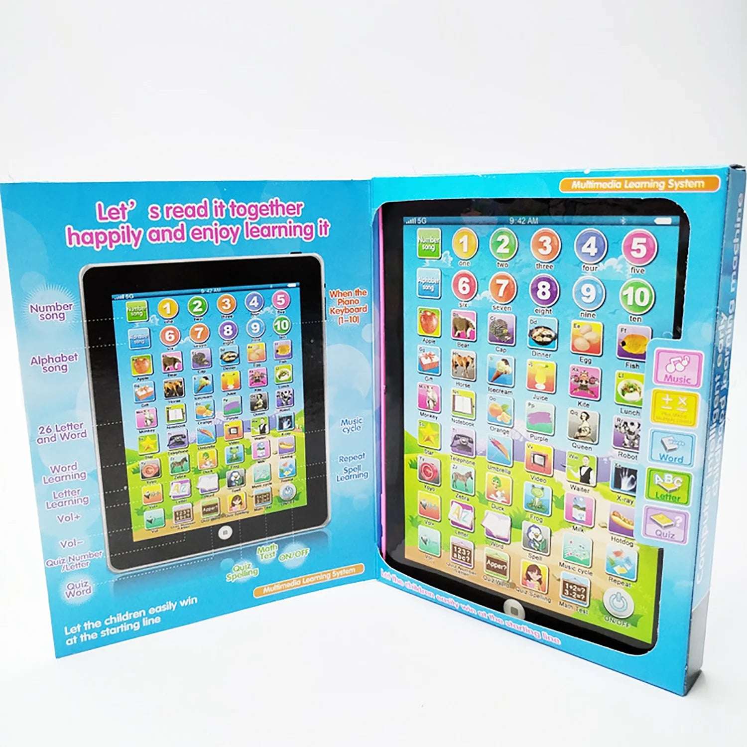 Voice Point Reading Machine Tablet Children'S English Learning Machine Simulation Computer Story Machine Puzzle Toy
