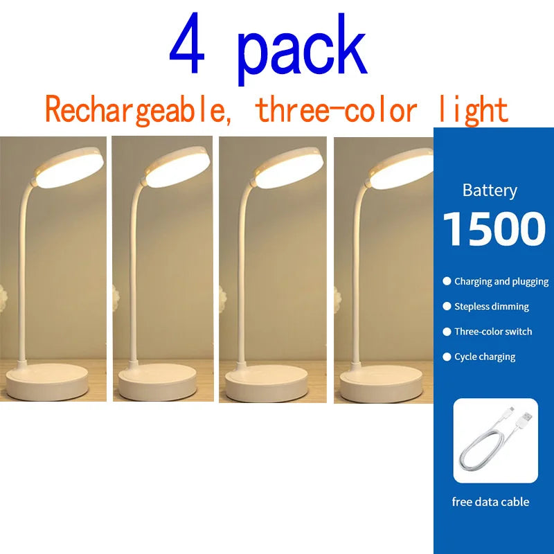 Led Table Desk Lamps Eye Protection Usb Rechargeble Learning Lights Children'S Bedroom Bedside Adjustment Reading Night Light