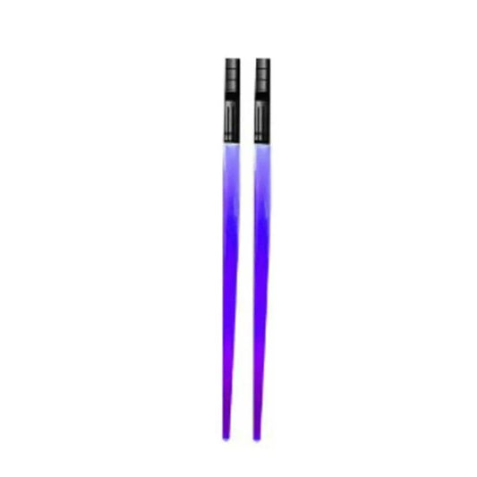 1 Pair LED Lightsaber Chopsticks Luminous Reusable Kitchen Light up LED Chopstick Glowing BPA Free Food Safe Chopsticks
