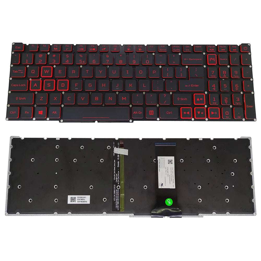 PT-BR Brazil US RU Backlit Keyboard for  Nitro 5 AN515-54 AN515-43 AN517-52 AN517-51 AN517-54 AN715-51 Spain LA IT TR GR FR