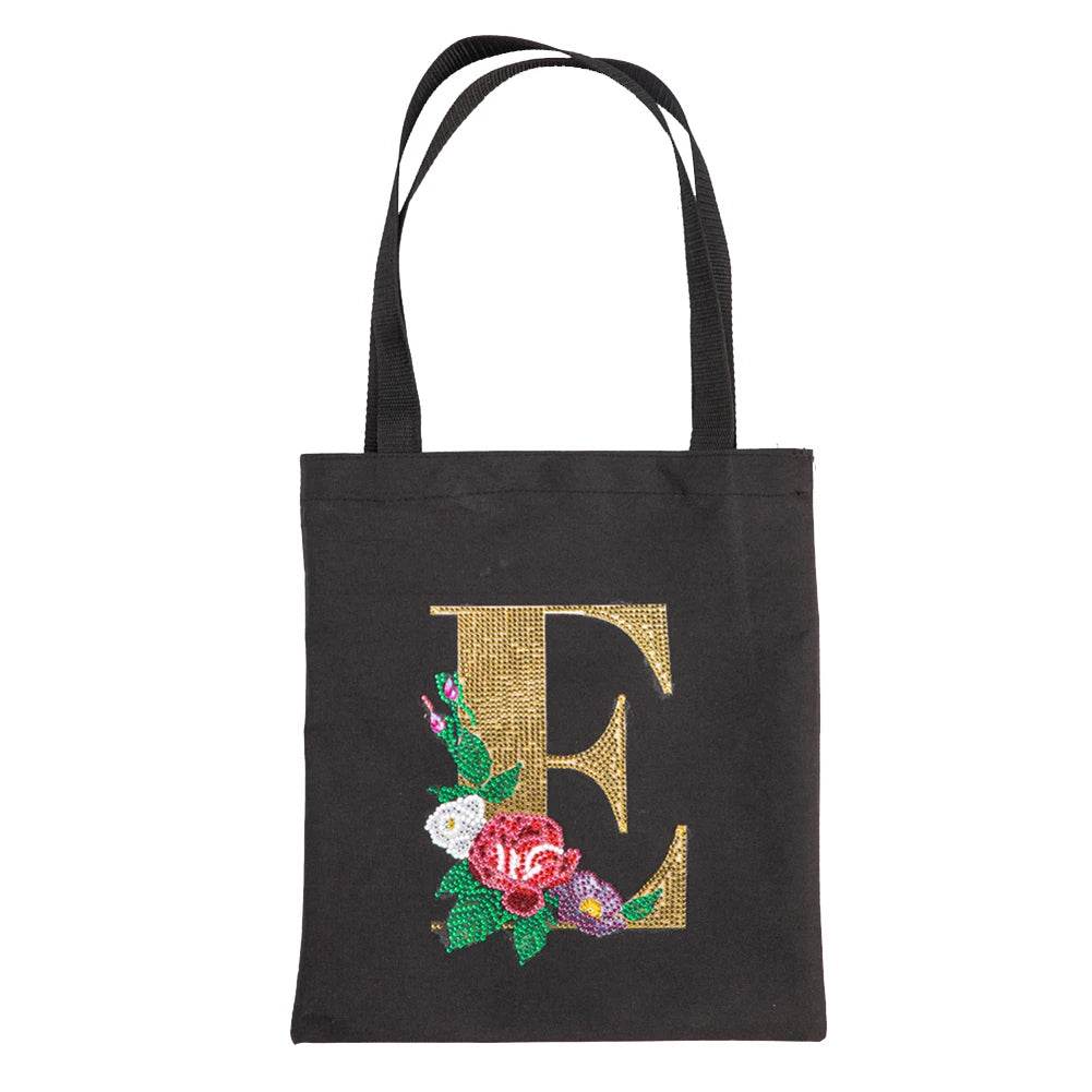 A-Z DIY Diamond Painting Handbag Mosaic Drill Eco-Friendly Shopping Storage Bags Cross Stitch Grocery Tote Home Craft Organizer