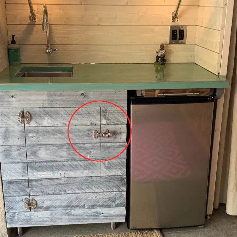 1Pc Marine Boat Stainless Deck Lock down Clamp Deck Hasp Locker Anti-Rattle Latch Fastener Marine Hardware Laundry Chute Gate