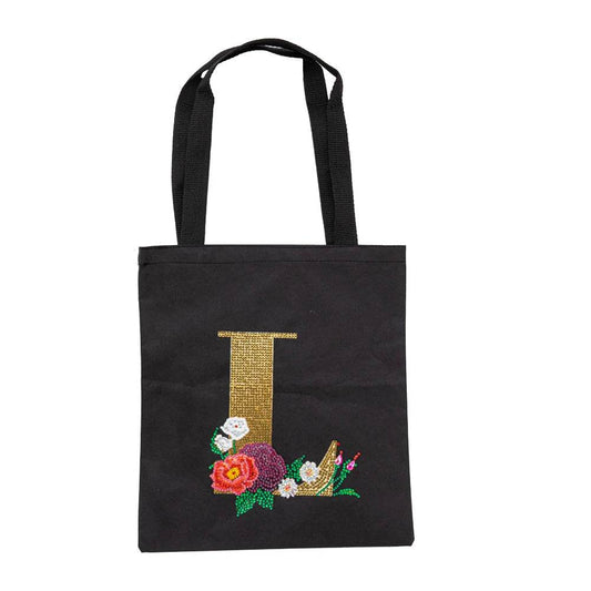 A-Z DIY Diamond Painting Handbag Mosaic Drill Eco-Friendly Shopping Storage Bags Cross Stitch Grocery Tote Home Craft Organizer