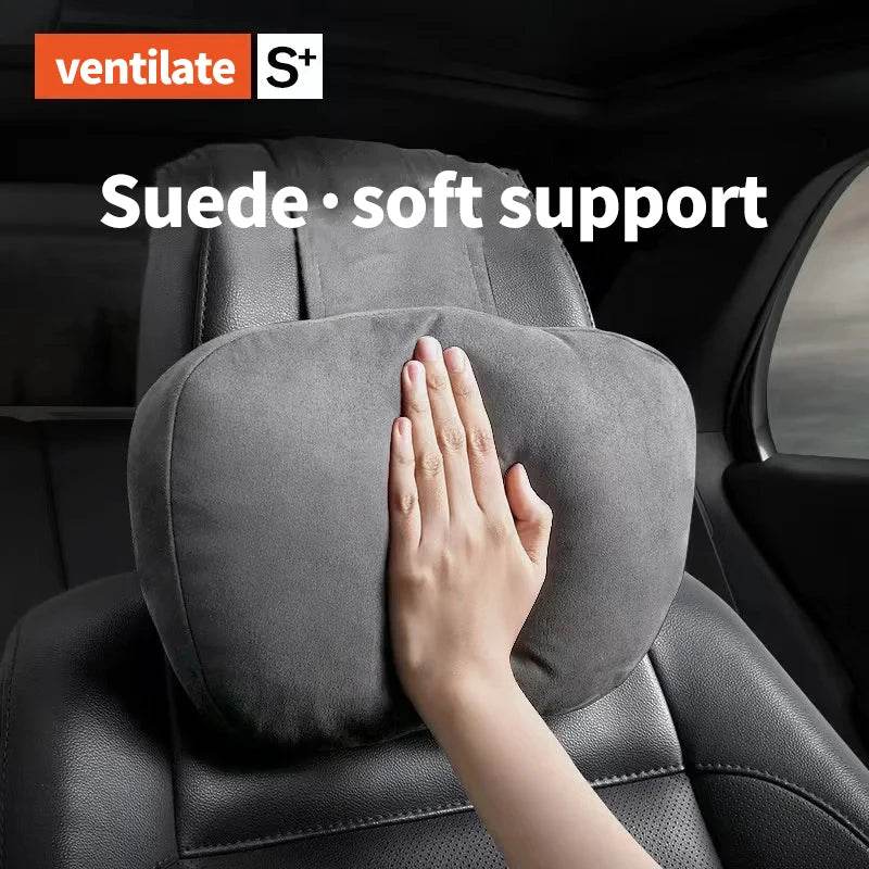 Car Neck Pillow Car Seat Headrest Pillow Auto Memory Cotton Protector Cushion for Universal Car Head Support for Gaming Chair
