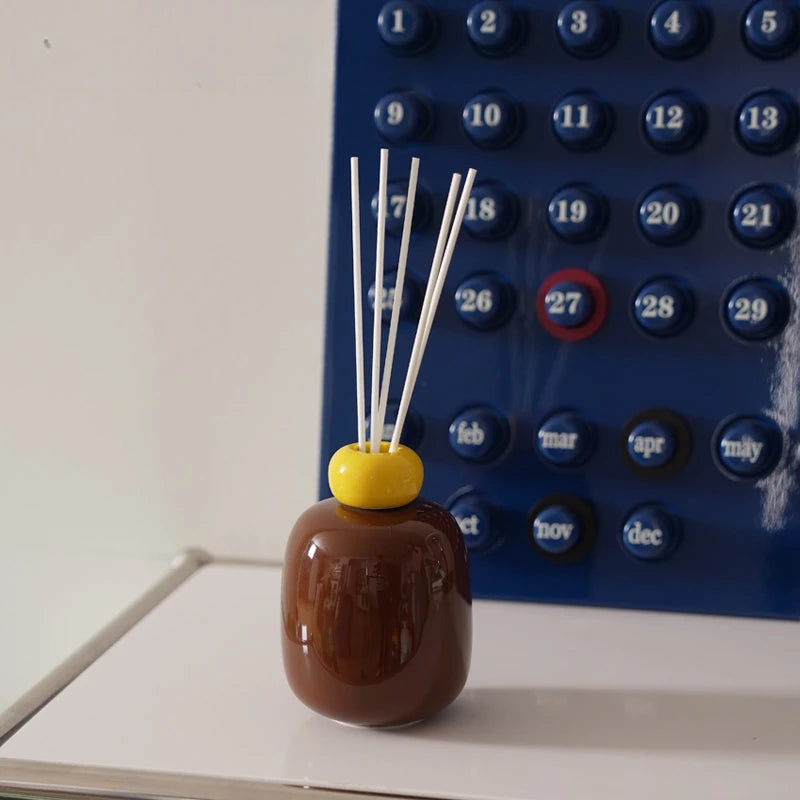 European-Style Ceramic Aromatherapy Bottle Empty Fire-Free Aromatherapy Bottle Scent Diffuser for Household Indoor Perfumes