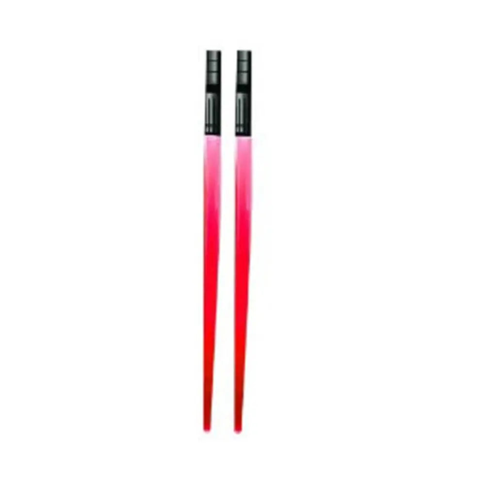 1 Pair LED Lightsaber Chopsticks Luminous Reusable Kitchen Light up LED Chopstick Glowing BPA Free Food Safe Chopsticks