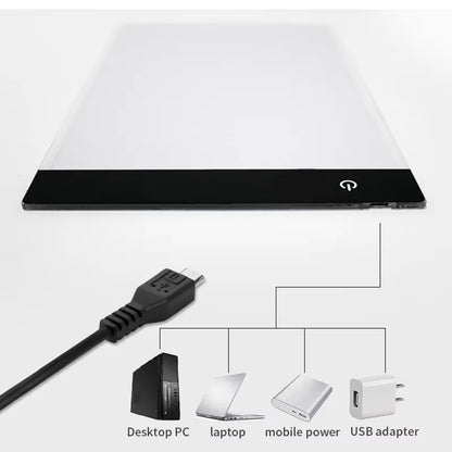 ArtTrace LED Light Box - A3/A4/A5 Dimmable Tracing Pad for Drawing, Animation & Crafting
