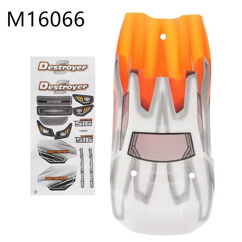 HAIBOXING HBX 16889 16889A 16890 16890A SG1601 SG1602 RC Car Body Shell and Sticker B004-INV 1/16 RC Car Parts Accessories