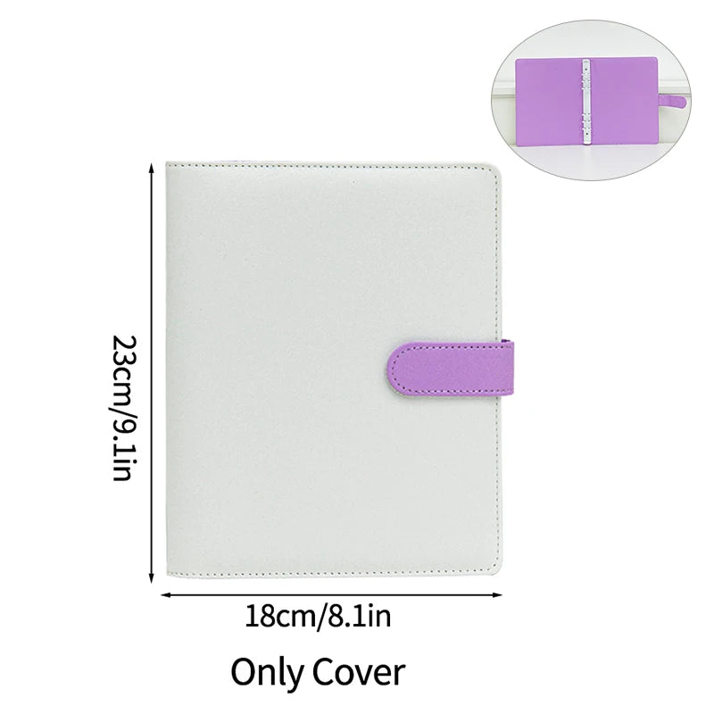A5 PU Leather Photo Album INS Multi-Pockets Kpop Photocard Binder Photo Card Holder Card Collect Book Photo Binder Cover 포카 바인더