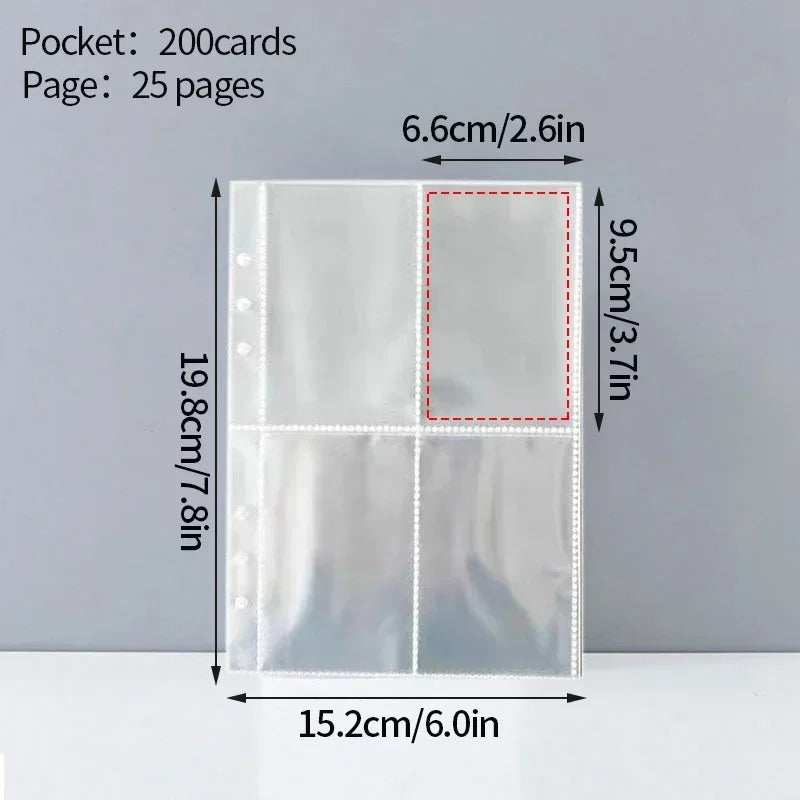 A5 PU Leather Photo Album INS Multi-Pockets Kpop Photocard Binder Photo Card Holder Card Collect Book Photo Binder Cover 포카 바인더