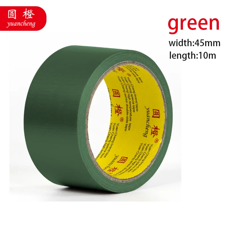 Black Adhesive Fabric Duct Tape, Electric Bicycle Seat Repair, Tarpaulin Repair,Blocks Water and Leaves No Glue，1Roll