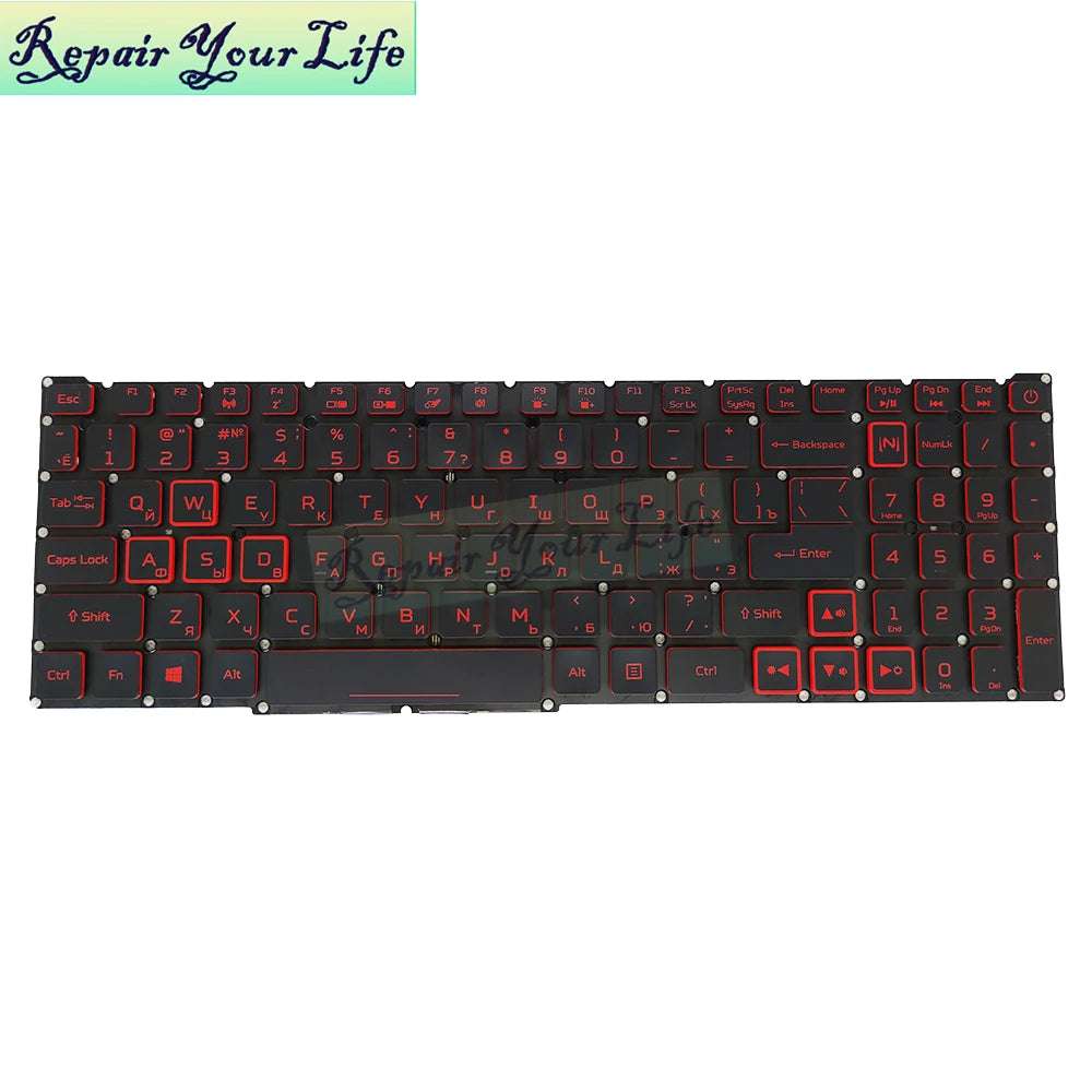 PT-BR Brazil US RU Backlit Keyboard for  Nitro 5 AN515-54 AN515-43 AN517-52 AN517-51 AN517-54 AN715-51 Spain LA IT TR GR FR