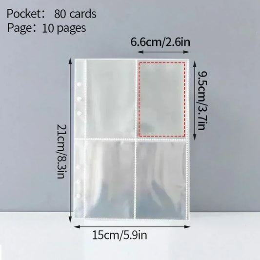 A5 PU Leather Photo Album INS Multi-Pockets Kpop Photocard Binder Photo Card Holder Card Collect Book Photo Binder Cover 포카 바인더