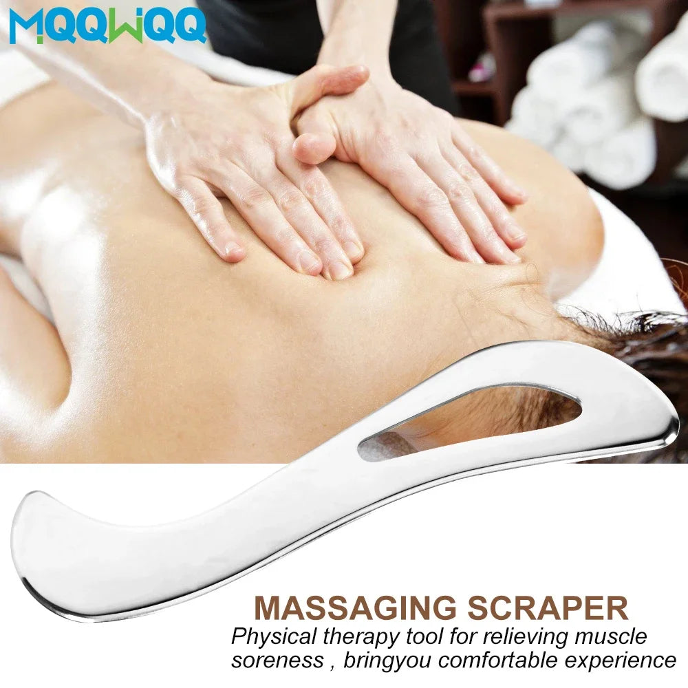 Stainless Steel Gua Sha Massage Muscle Scraper Tools, Scar Tissue IASTM Tools, Fascia Scraper, Soft Tissue Massage Tool for Body