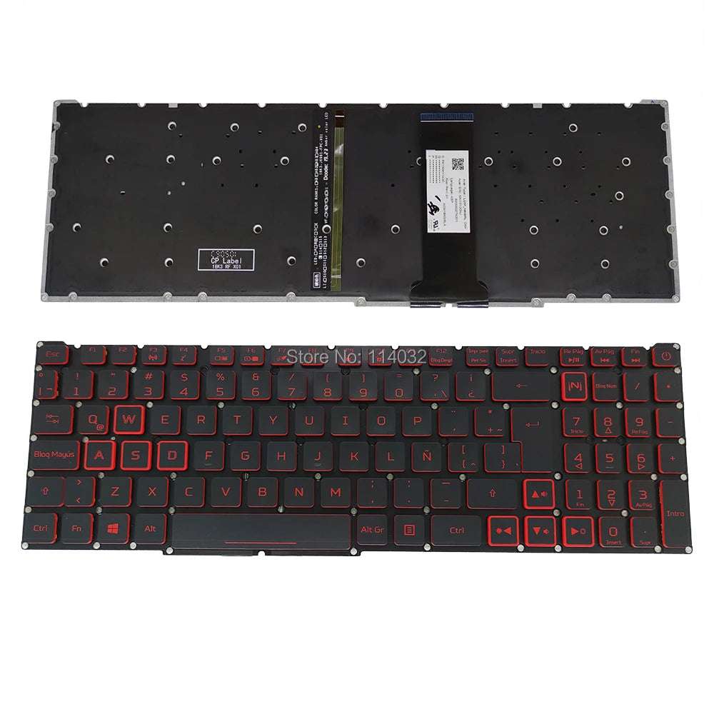 PT-BR Brazil US RU Backlit Keyboard for  Nitro 5 AN515-54 AN515-43 AN517-52 AN517-51 AN517-54 AN715-51 Spain LA IT TR GR FR