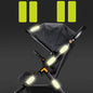 10PCS Baby Stroller Anti-Collision Reflective Patch Bicycle Night Light Patch Safety Warning Patch Multiple Uses