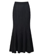 Solid Sexy Two Piece Sets for Women Lapel Long Sleeve Spliced Button Shirt High Wasi Slim Bodycon Skirt Knitted Suits Female