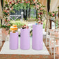 3Pcs Cylinder Pedestal Covers Plinth Stand Pillar Covers Cylinder Plinth Stand Covers for Engagement Wedding Decoration Props
