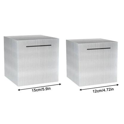 Steel Piggy Bank Only Enter Not Exit Large Capacity Money Savings Bank for Children'S Metal Cash Box Coin Piggy Bank