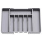 Upgradation Adjustable Flatware Tableware Organizer with Dividers Utensil Holder Plastic Storage Tray for Spoons Forks Knives