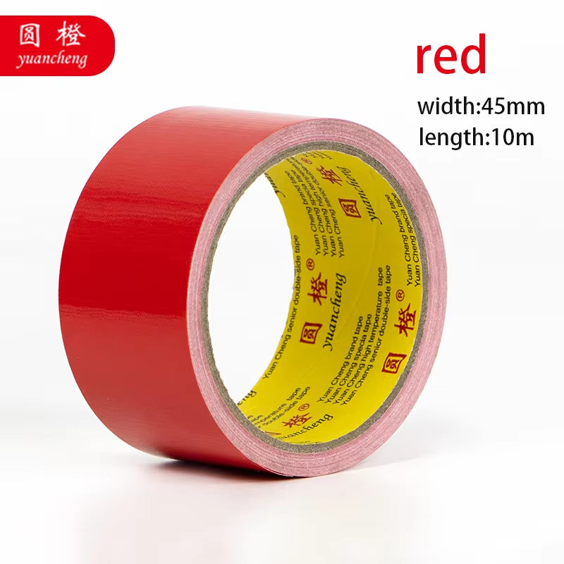 Black Adhesive Fabric Duct Tape, Electric Bicycle Seat Repair, Tarpaulin Repair,Blocks Water and Leaves No Glue，1Roll