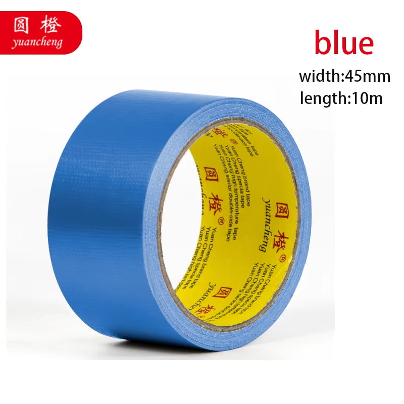 Black Adhesive Fabric Duct Tape, Electric Bicycle Seat Repair, Tarpaulin Repair,Blocks Water and Leaves No Glue，1Roll